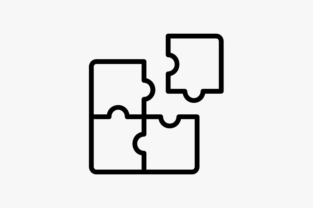 Puzzle-Symbol für sonstige Produkte wie Verschlusssicherungen und Spezialteile für individuelle Anforderungen.
